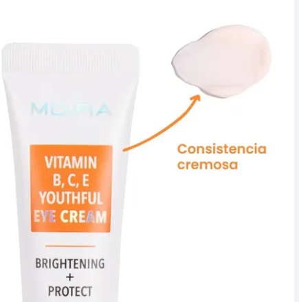 Crema revitalizante para ojos, vitamina B,C y E- Moira