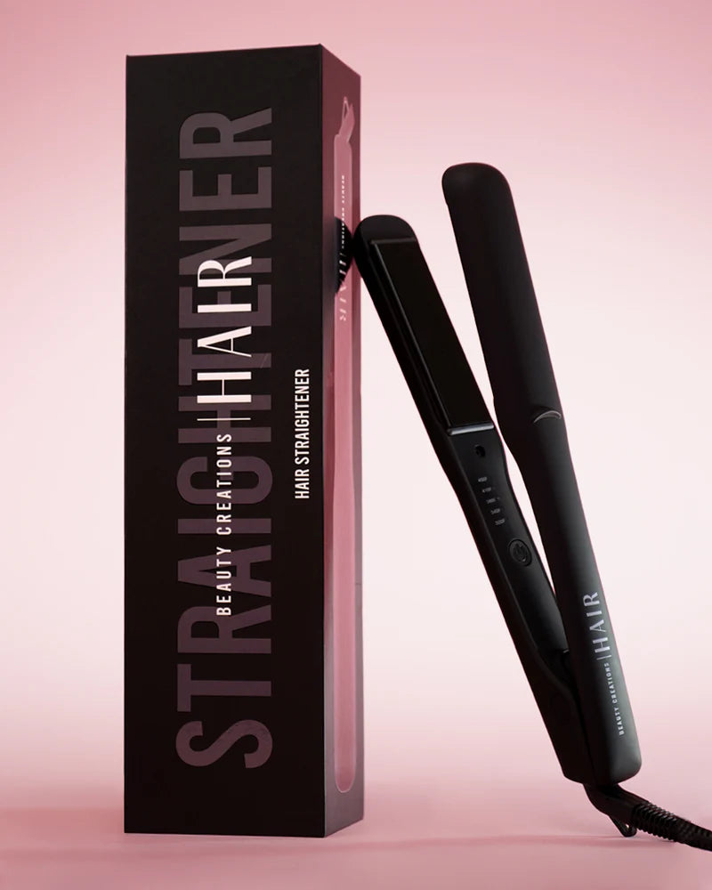 Plancha de cabello alisadora negra