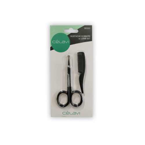 Set tijera y peine para bigote
