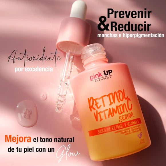 Suero con Retinol y Vitamina C