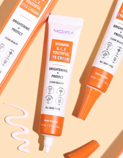 Crema revitalizante para ojos, vitamina B,C y E- Moira