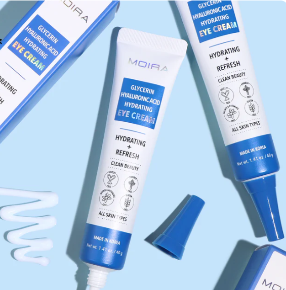 Crema hidratante para ojos con glicerina y ácido hialurónico- Moira