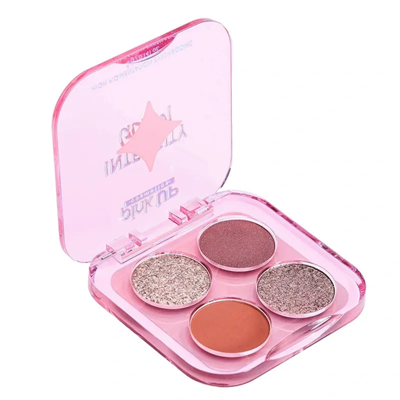 Cuarteto de sombras para ojos Intensity glam- Pink Up