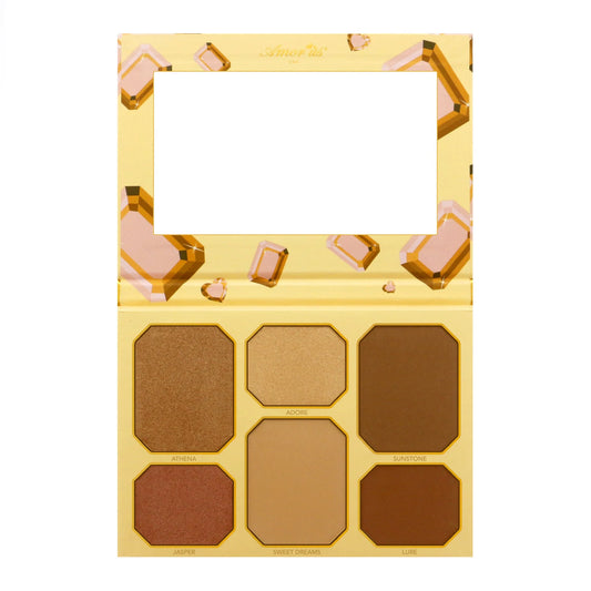 Golden fever paleta de contour, bronceador e iluminador