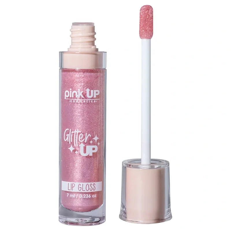 Lip Gloss Glitter Up- Pink Up