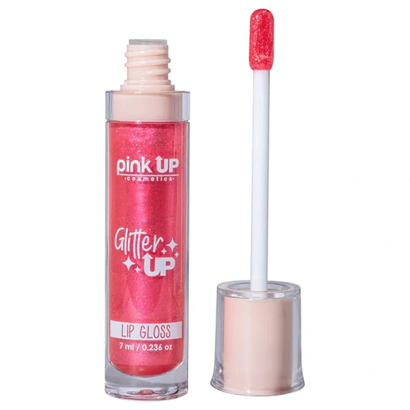 Lip Gloss Glitter Up- Pink Up