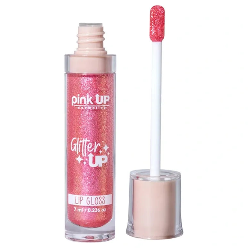 Lip Gloss Glitter Up- Pink Up