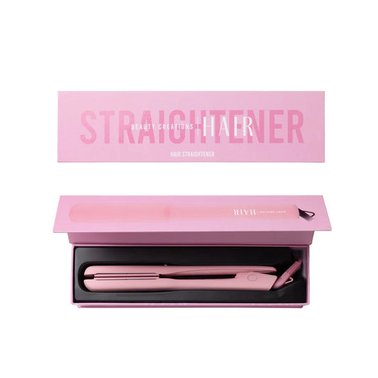Plancha de cabello alisadora rosa