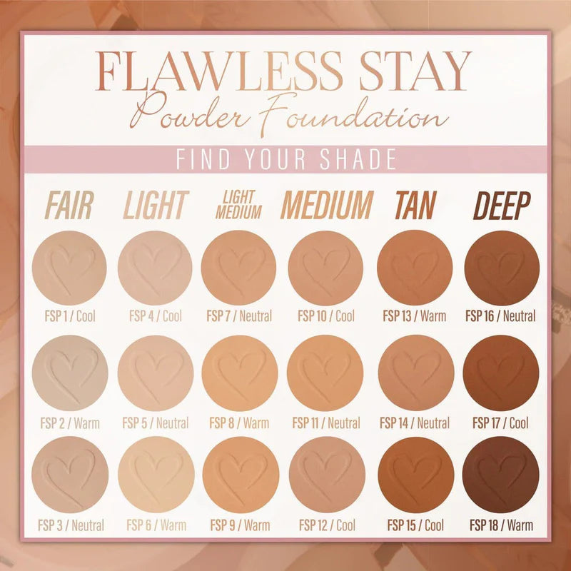 Flawless stay polvo powder foundation
