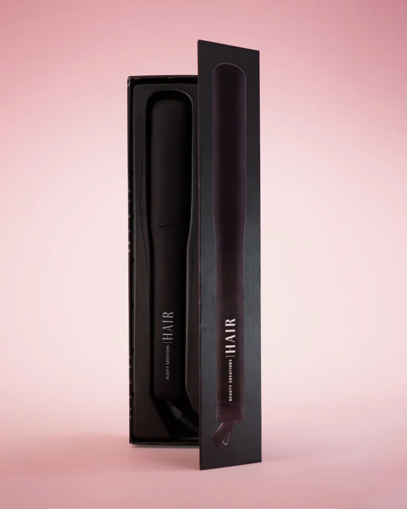 Plancha de cabello alisadora negra