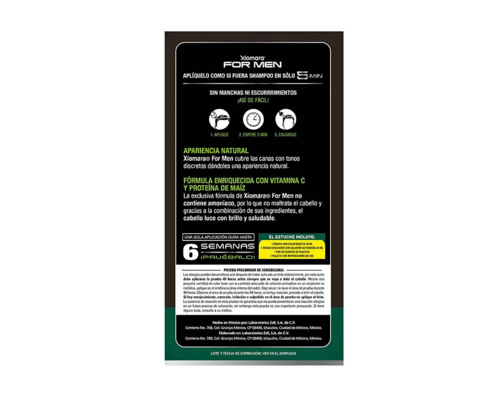 Tinte shampoo castaño medio- Xiomara